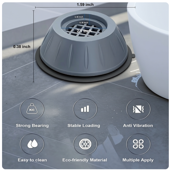 Anti-Vibration Pads — Machine Ki Awaz & Shake 2 Minutes Mein Band Karo