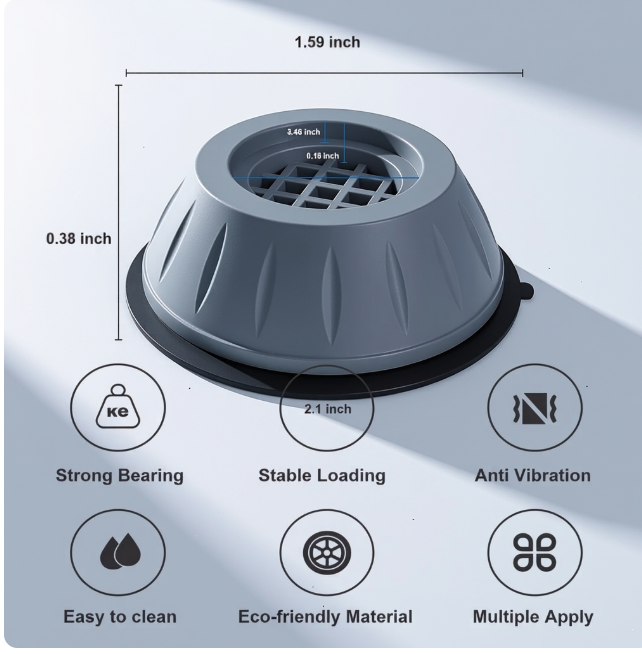 Anti-Vibration Pads — Machine Ki Awaz & Shake 2 Minutes Mein Band Karo