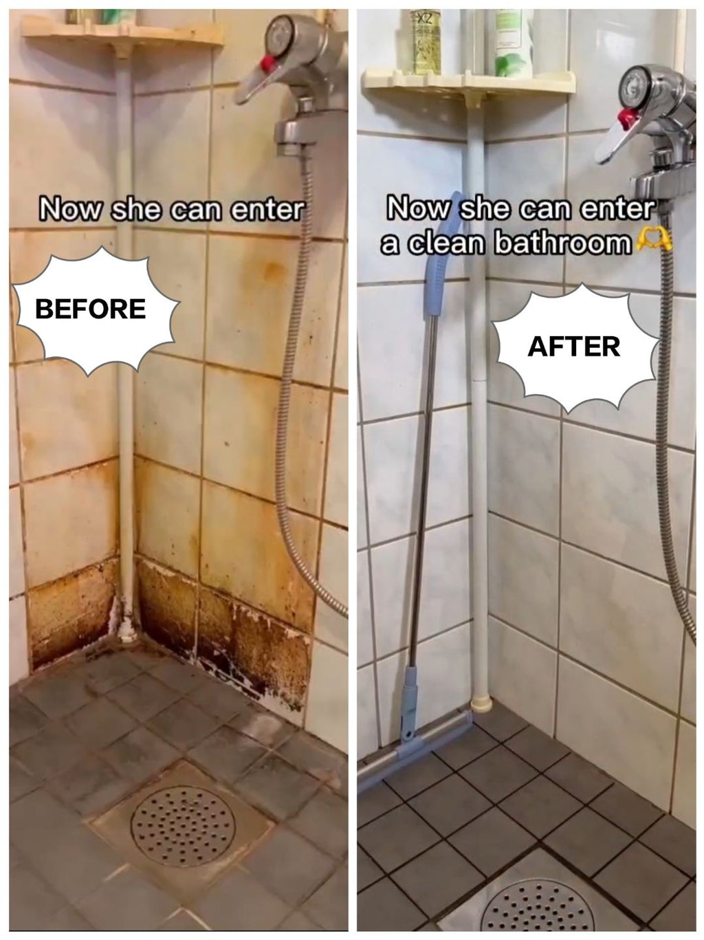 Bathroom aur Deewaron ka Ziddi Black Mold sirf 10 minute me saaf kare – bina ghise